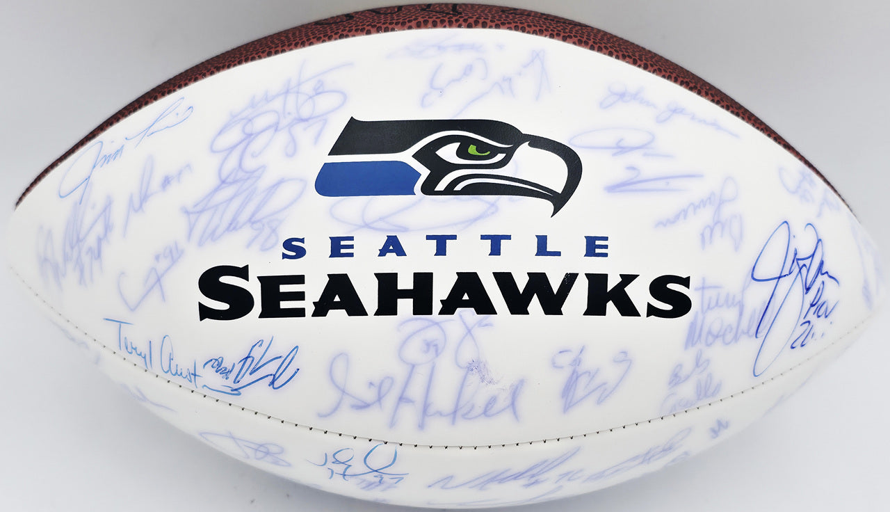 2005 Seattle Seahawks Team Autographed Football NFC Champions With 67 Signatures SKU #243798