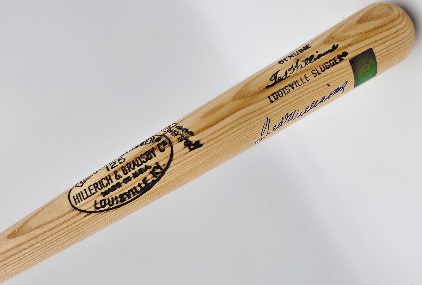 Ted Williams Autographed Blonde Louisville Slugger Player Model Baseball Bat Boston Red Sox Beckett BAS #A53727