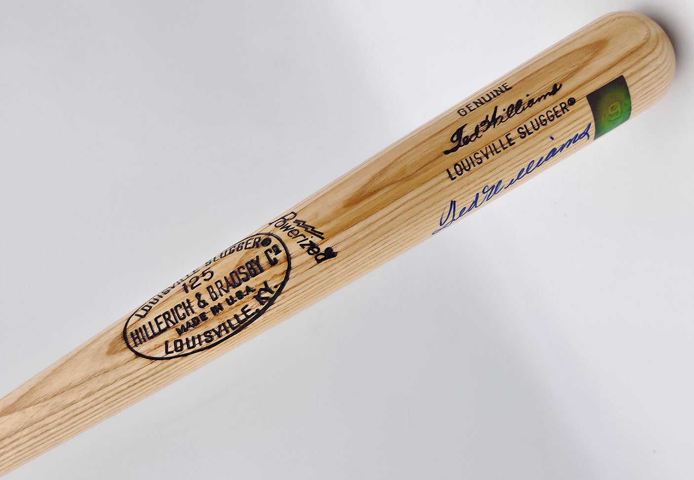Ted Williams Autographed Blonde Louisville Slugger Player Model Baseball Bat Boston Red Sox Beckett BAS #A53728