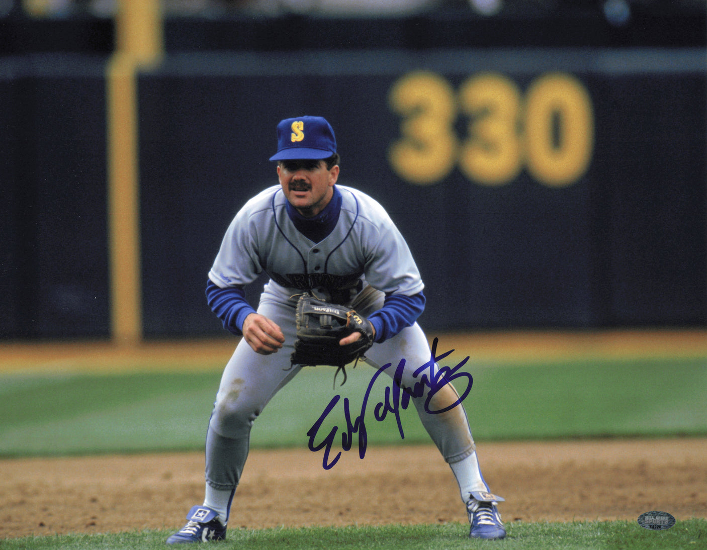 Edgar Martinez Autographed 11x14 Photo Seattle Mariners MCS Holo #64225
