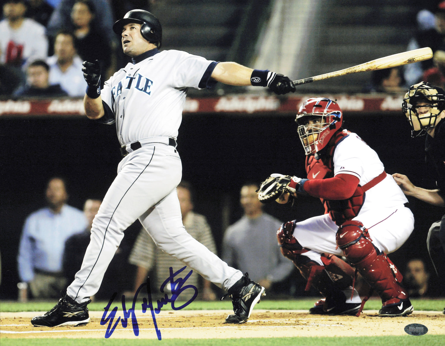 Edgar Martinez Autographed 11x14 Photo Seattle Mariners MCS Holo #64227