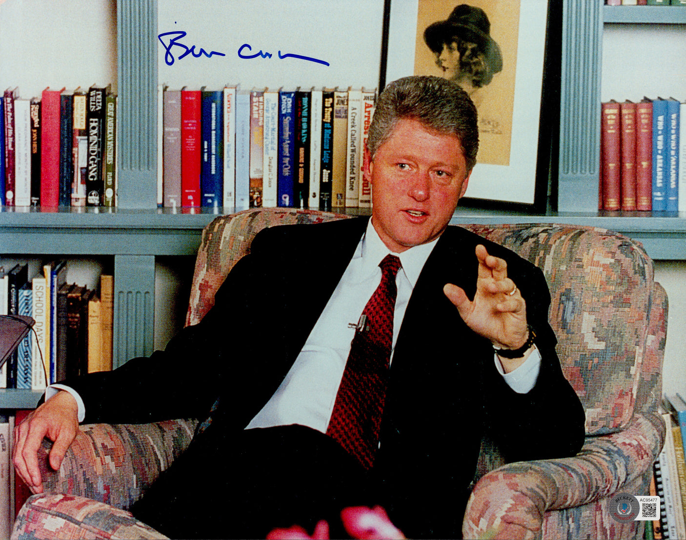 Bill Clinton Autographed 11x14 Photo President Beckett BAS #AC95477