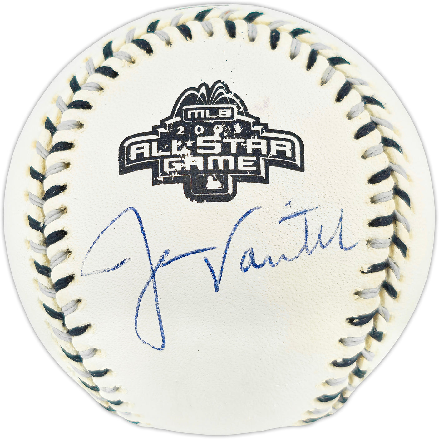 Jason Varitek Autographed Official 2003 All Star Game Logo Baseball Boston Red Sox Beckett BAS QR #BR51069