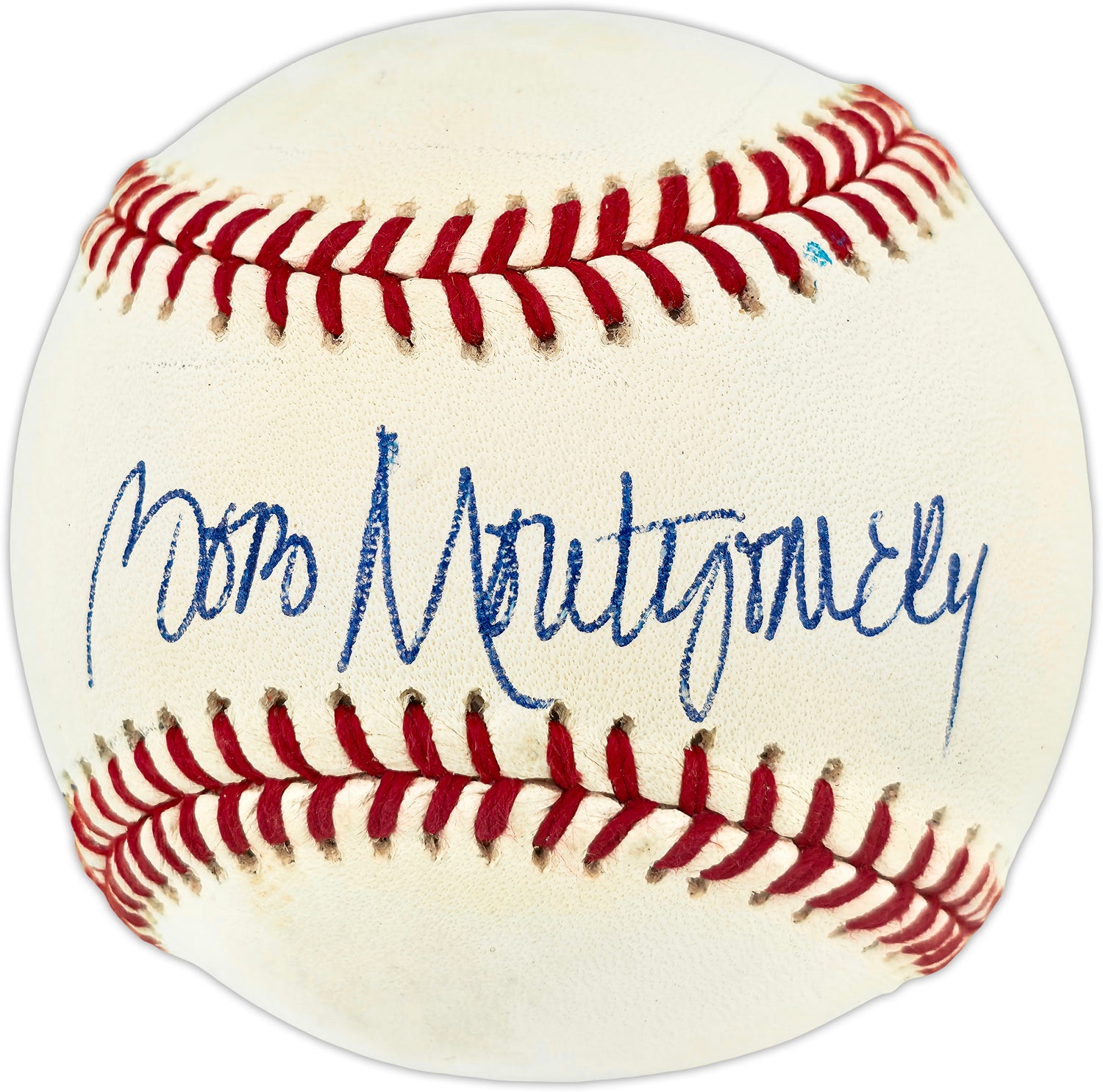 Bob Montgomery Autographed Official AL Baseball Boston Red Sox Beckett BAS QR #BR51093