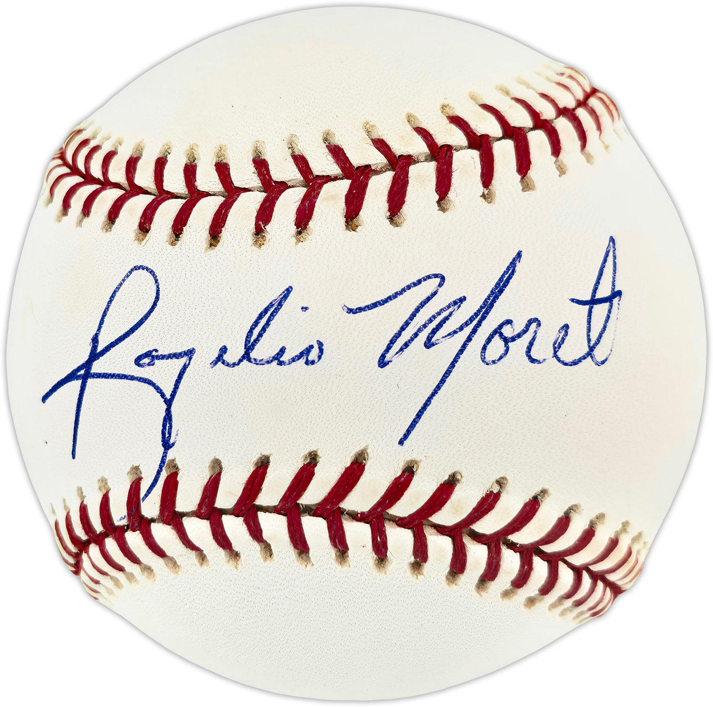 Rogelio Moret Autographed Official MLB Baseball Boston Red Sox, Atlanta Braves Beckett BAS QR #BR51100