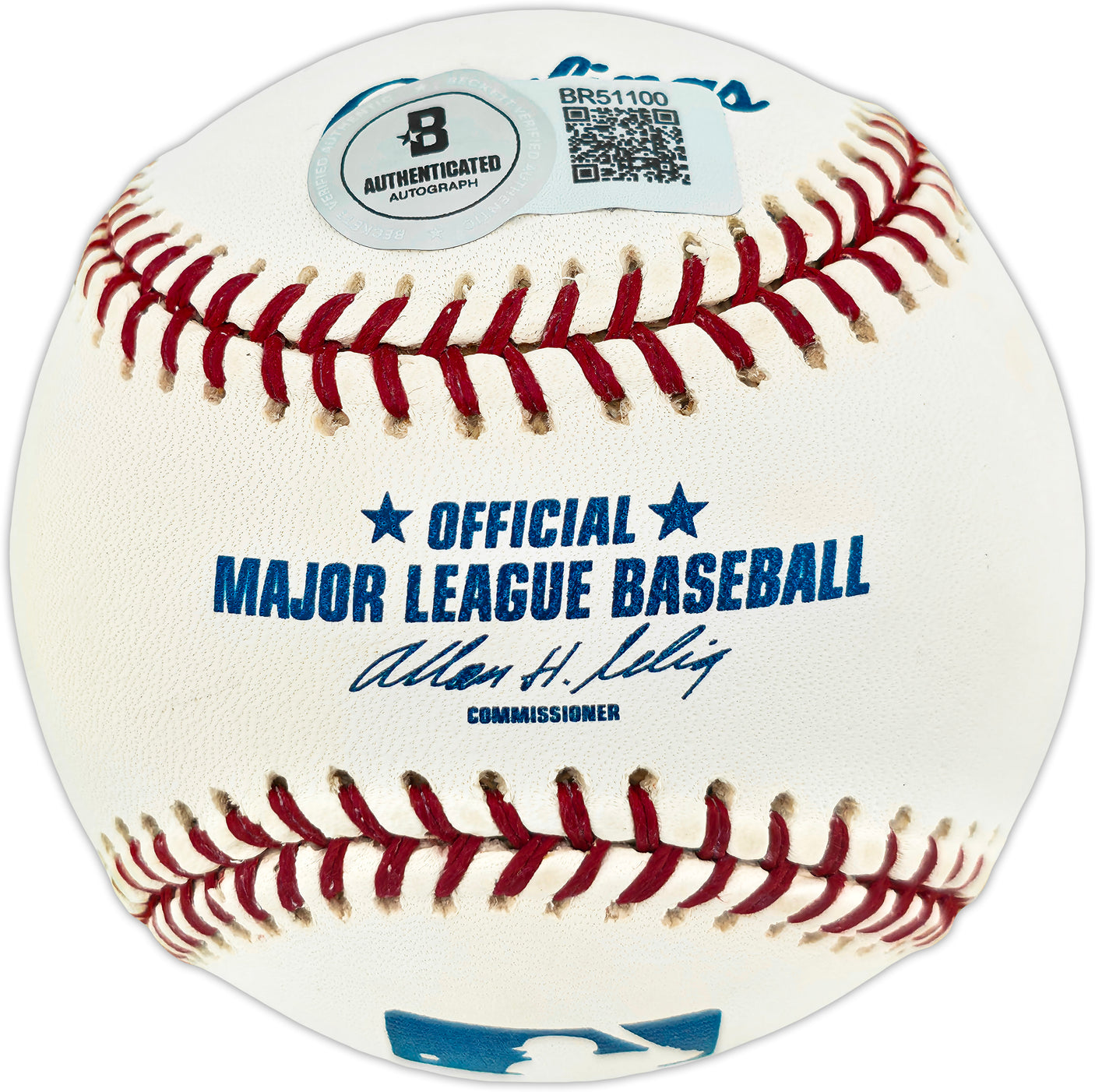 Rogelio Moret Autographed Official MLB Baseball Boston Red Sox, Atlanta Braves Beckett BAS QR #BR51100