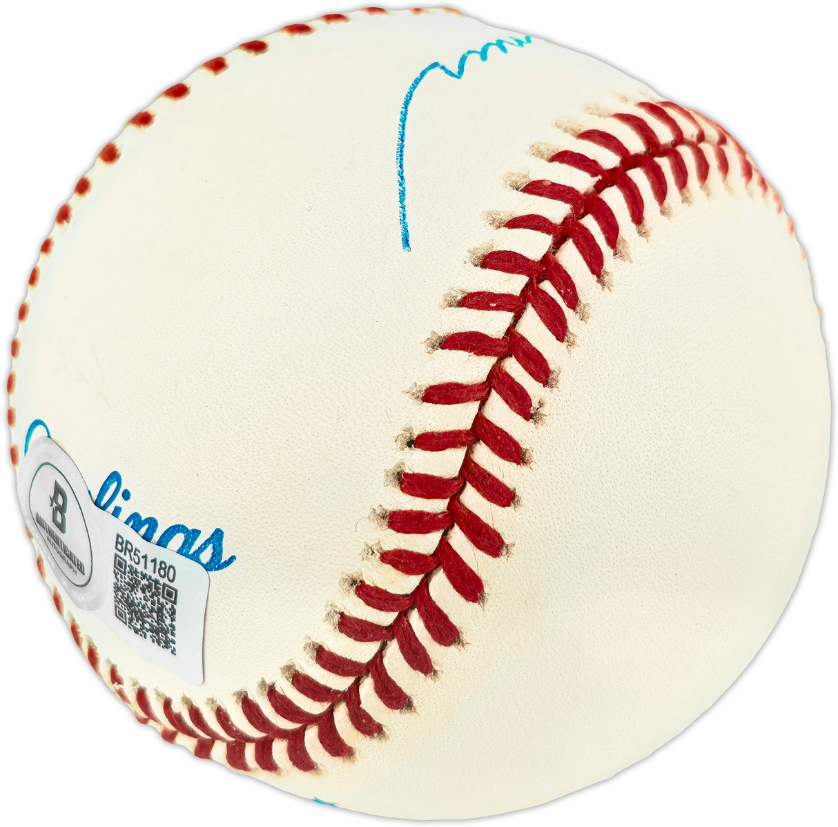 Jim Spencer Autographed Official AL Baseball New York Yankees Beckett BAS QR #BR51180