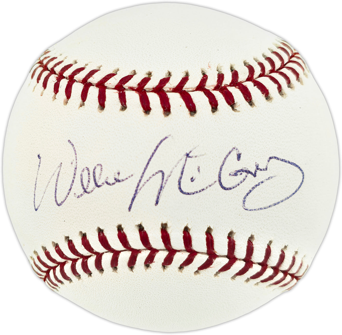 Willie McCovey Autographed Official MLB Baseball San Francisco Giants Beckett BAS QR #BR51217