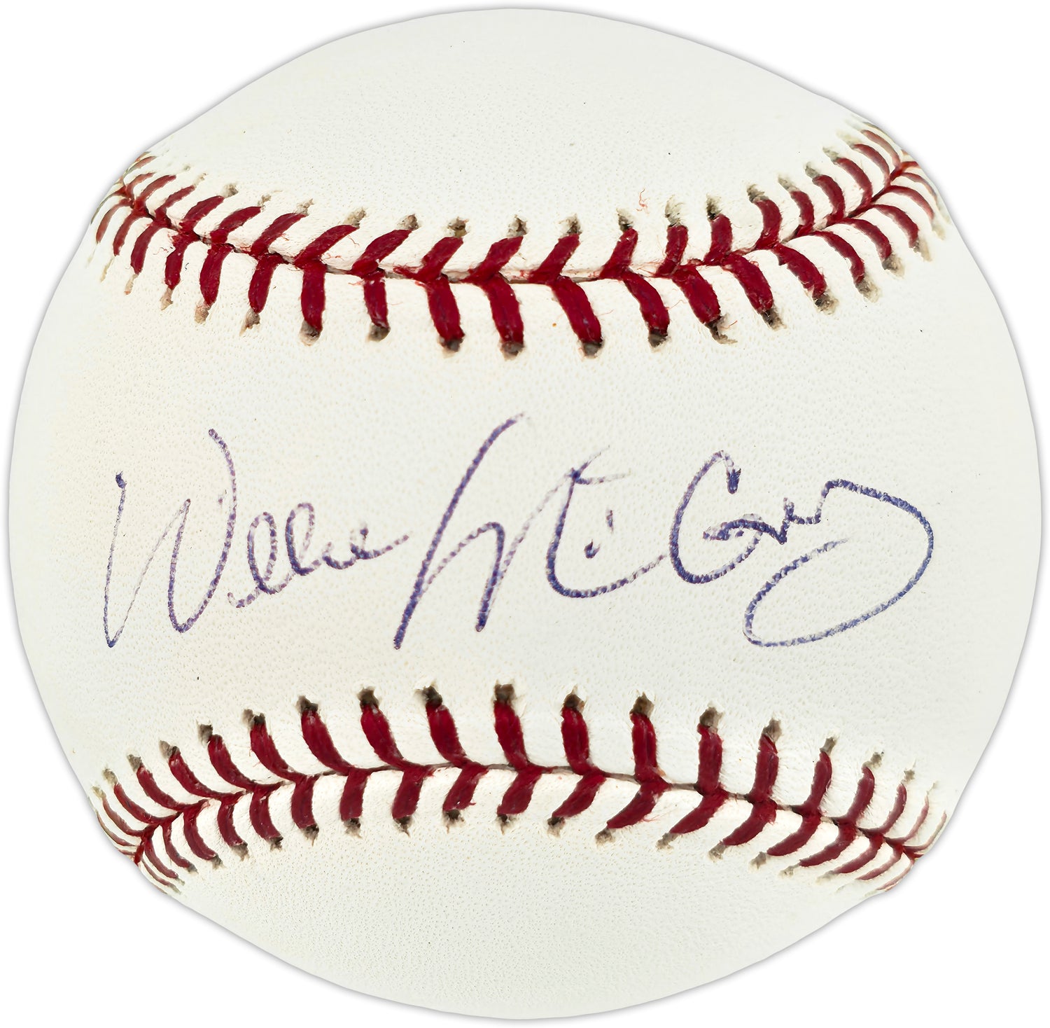 Willie McCovey Autographed Official MLB Baseball San Francisco Giants Beckett BAS QR #BR51217