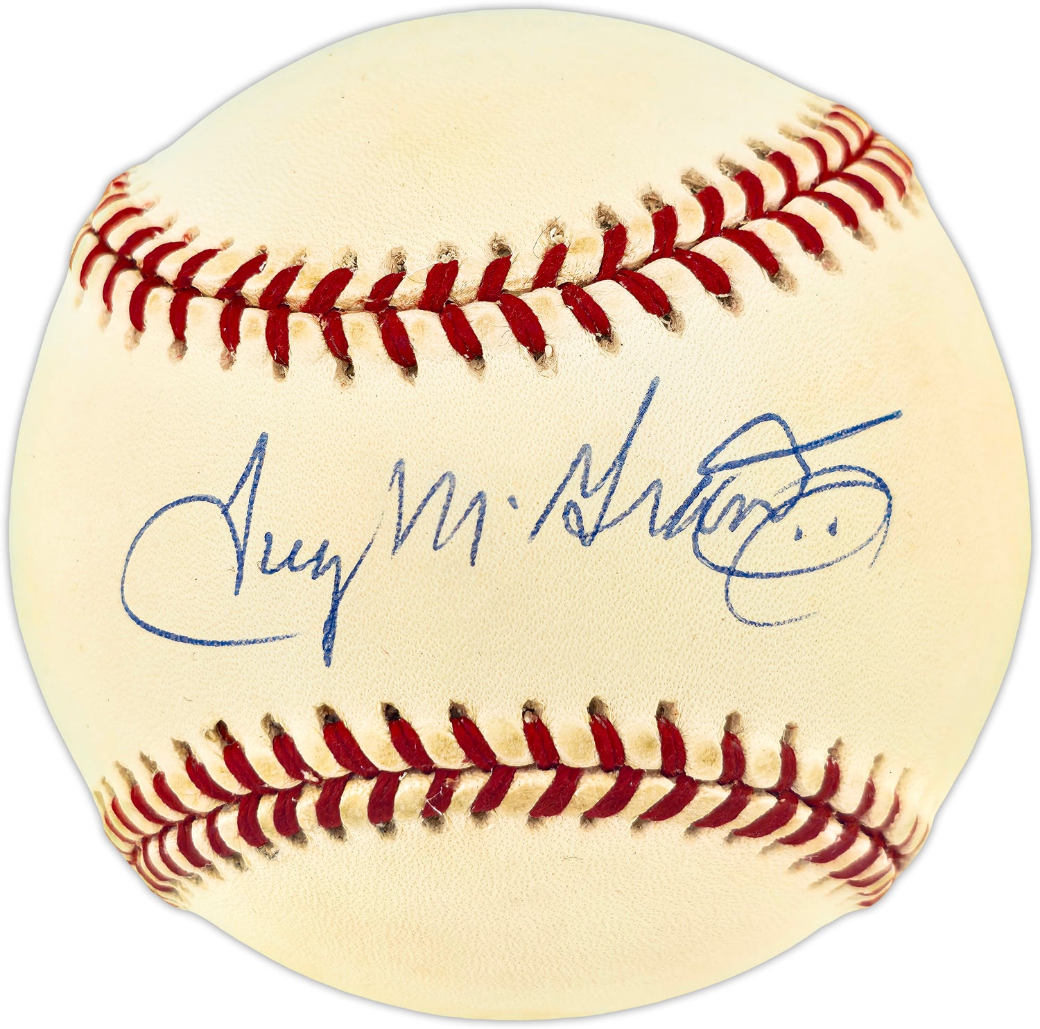 Tug McGraw Autographed Official NL Baseball Philadelphia Phillies & New York Mets JSA #CF02140
