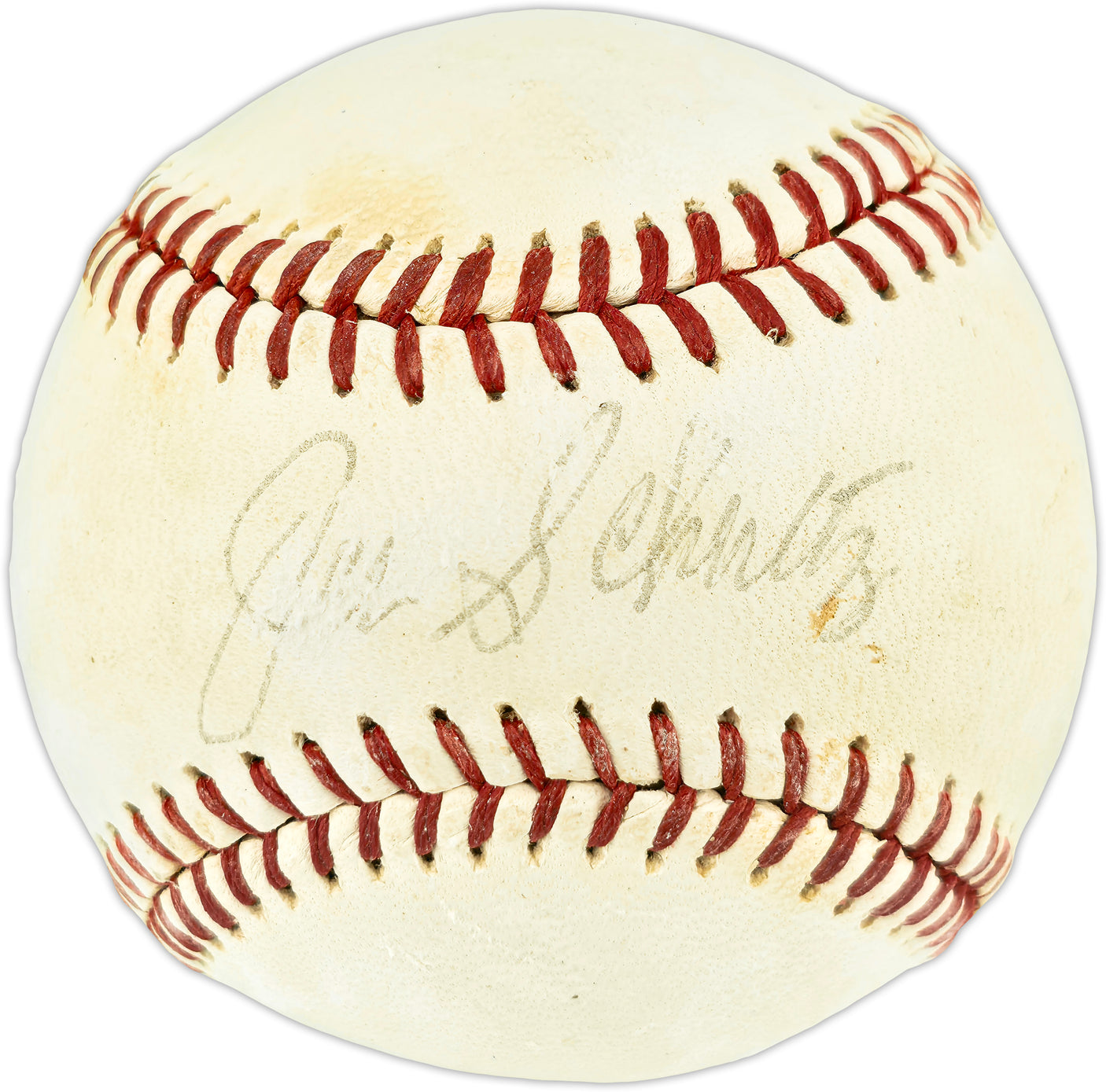 Joe Schultz Autographed Official Feeney NL Baseball St. Louis Cardinals & Seattle Pilots JSA #CF01513