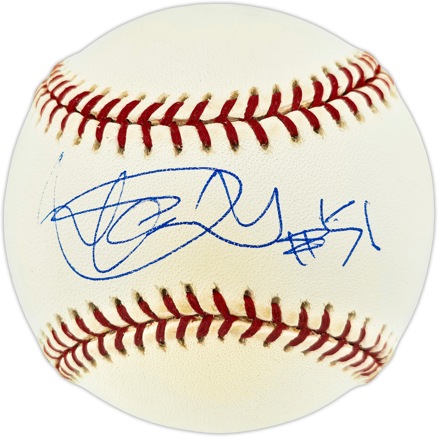 Ichiro Suzuki Autographed Official MLB Baseball Seattle Mariners "#51" IS Holo & Beckett BAS Witness #2W996199