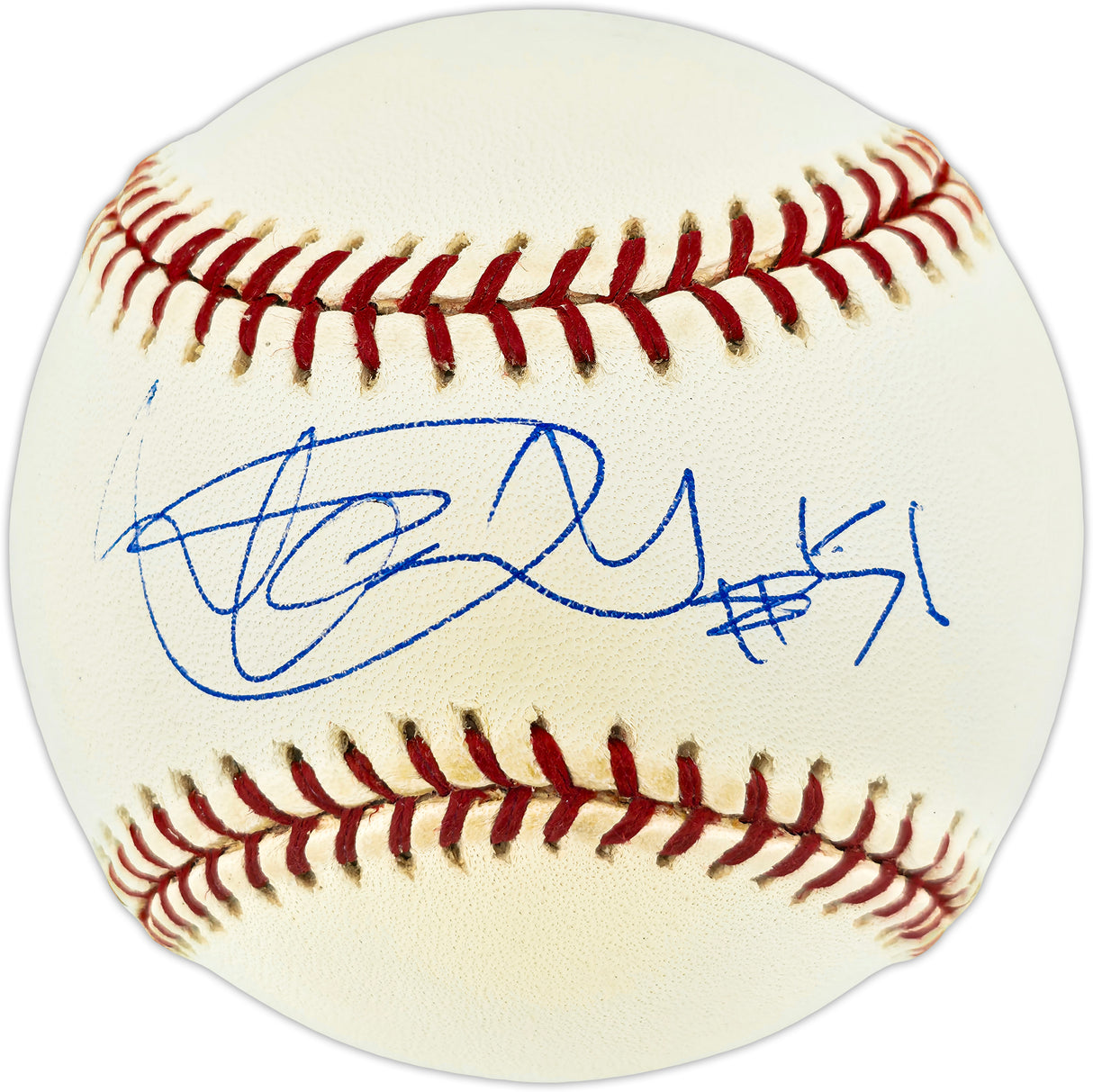 Ichiro Suzuki Autographed Official MLB Baseball Seattle Mariners "#51" IS Holo & Beckett BAS Witness #2W996199