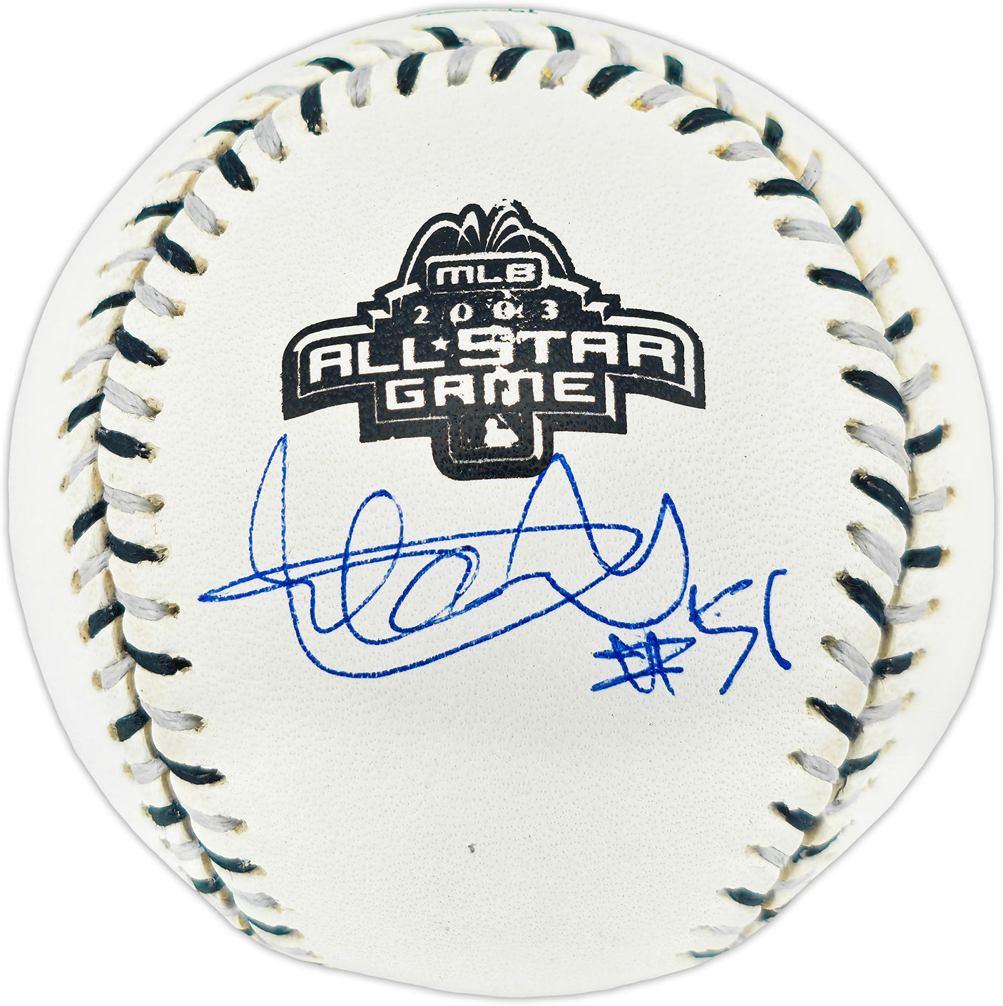 Ichiro Suzuki Autographed Official 2003 All Star Game Logo Baseball Seattle Mariners "#51" IS Holo & Beckett BAS Witness #2W996195
