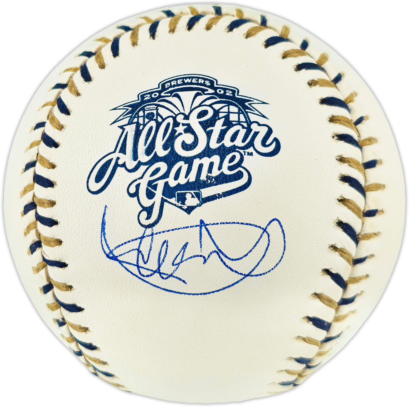 Ichiro Suzuki Autographed Official 2002 All Star Game Logo Baseball Seattle Mariners IS Holo & Beckett BAS Witness #2W996191
