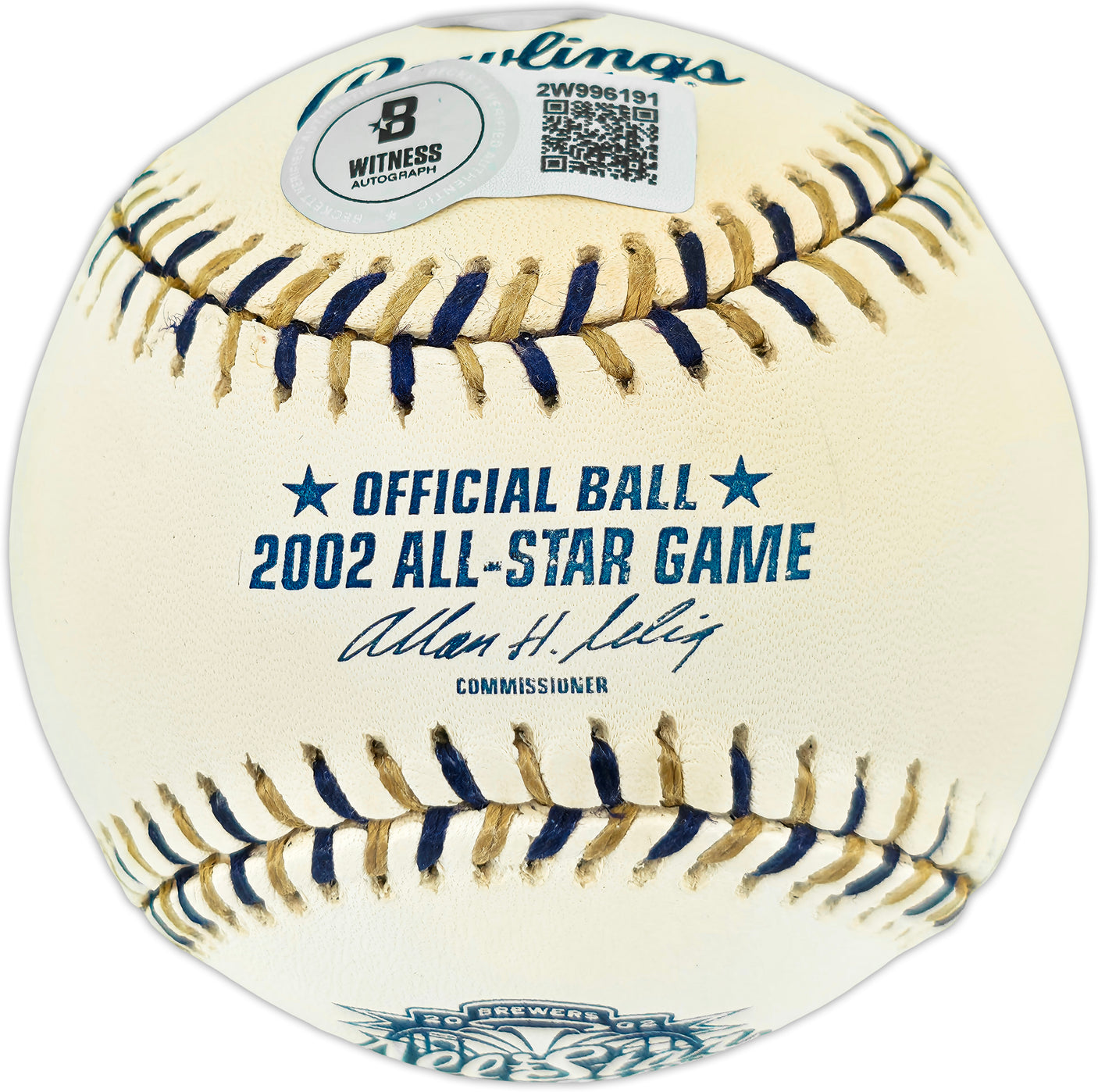 Ichiro Suzuki Autographed Official 2002 All Star Game Logo Baseball Seattle Mariners IS Holo & Beckett BAS Witness #2W996191
