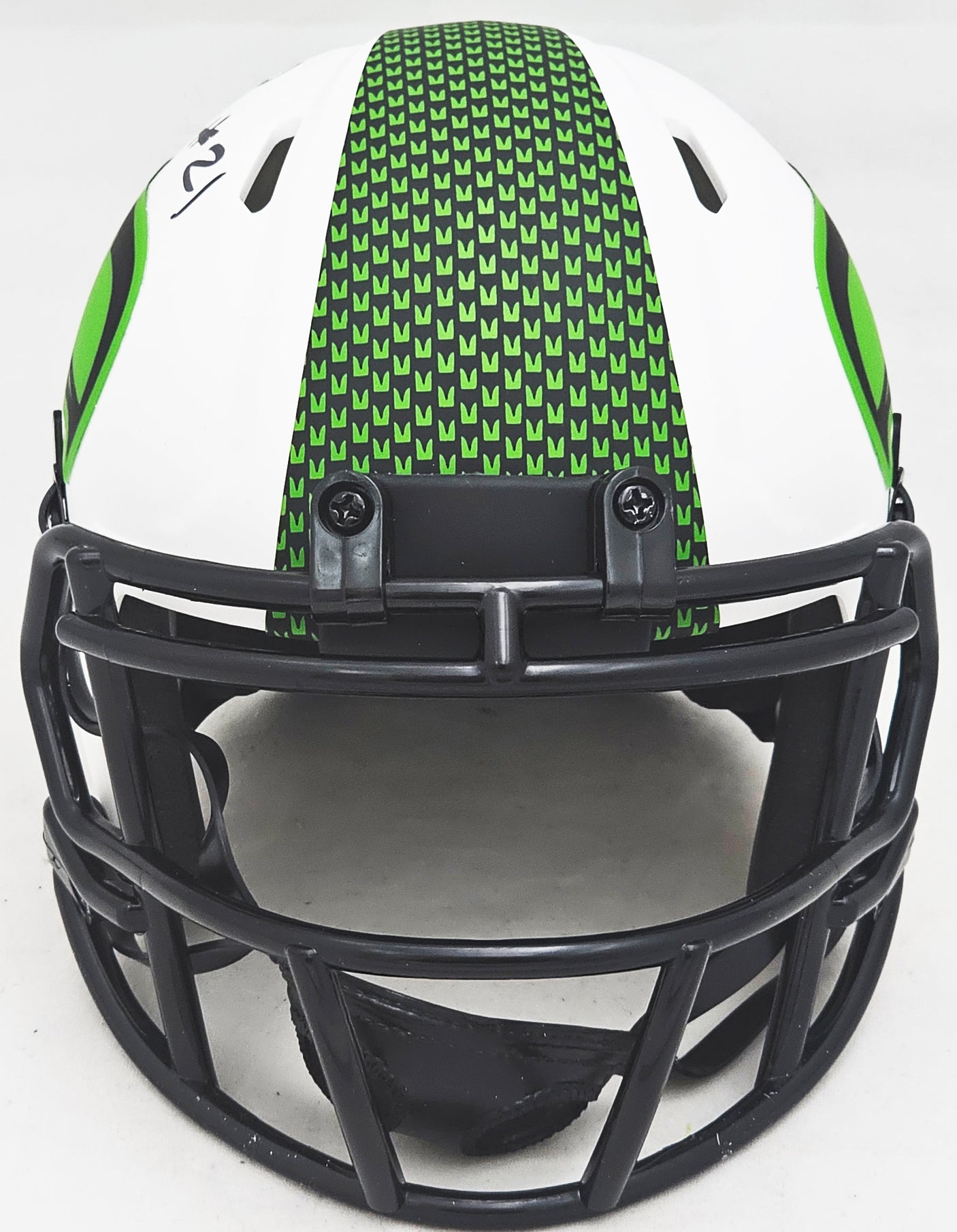 Devon Witherspoon Autographed Seattle Seahawks Lunar Eclipse White Speed Mini Helmet MCS Holo Stock #216010