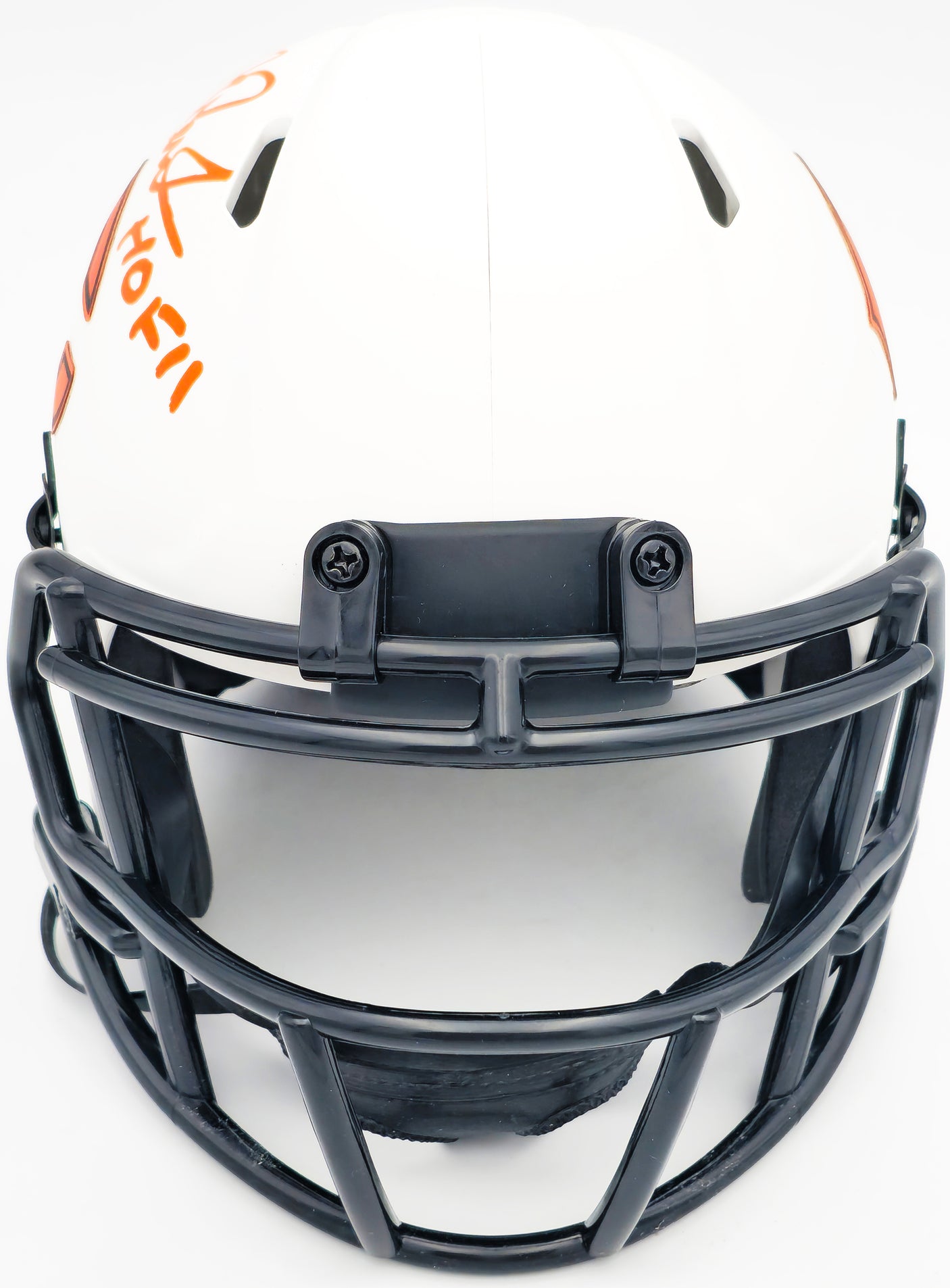 Richard Dent Autographed Chicago Bears Lunar Eclipse White Speed Mini Helmet "HOF 11" Beckett BAS Witness Stock #230264