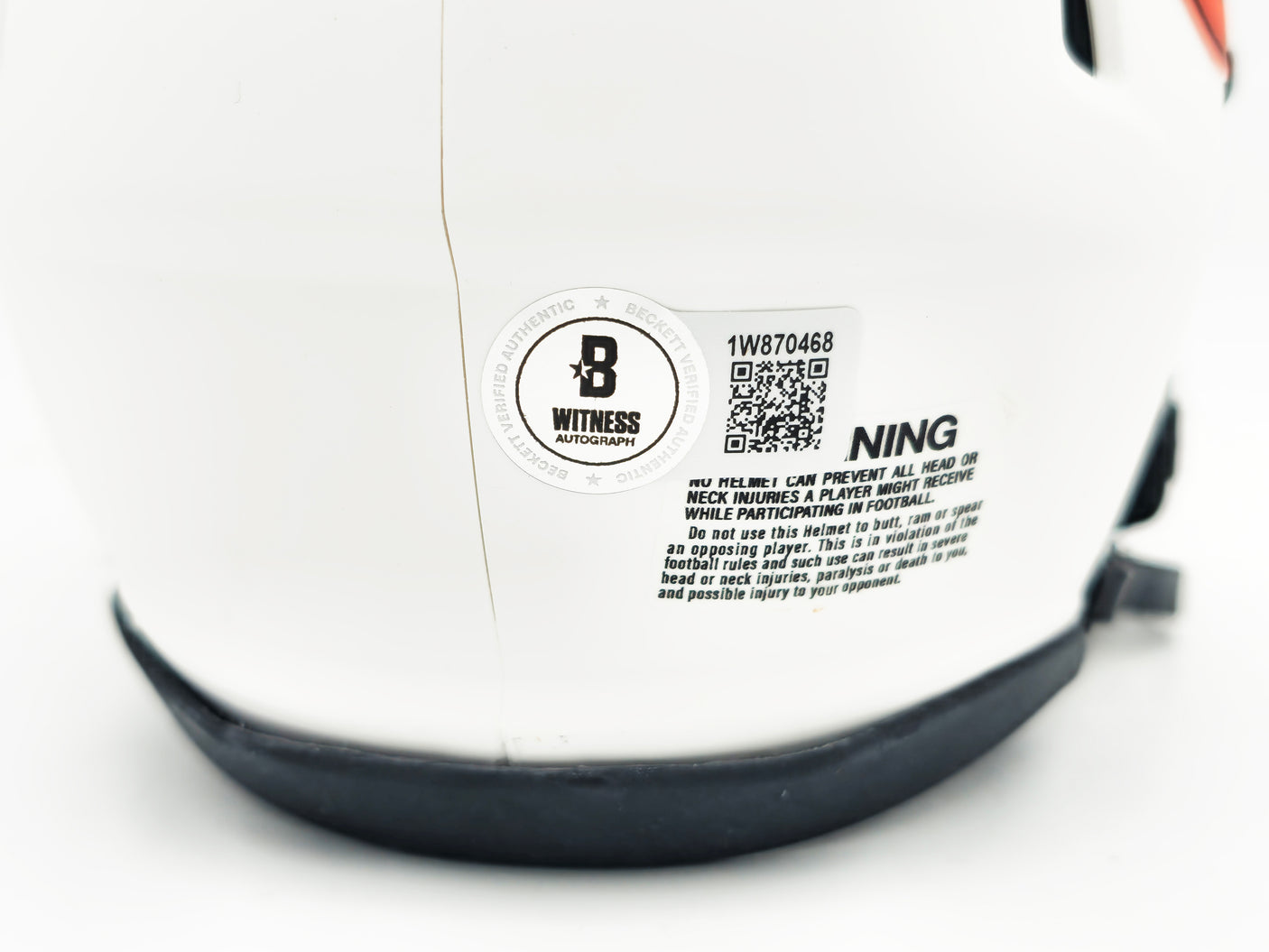 Richard Dent Autographed Chicago Bears Lunar Eclipse White Speed Mini Helmet "HOF 11" Beckett BAS Witness Stock #230264