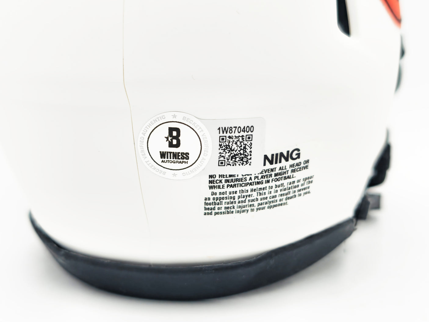 Richard Dent Autographed Chicago Bears Lunar Eclipse White Speed Mini Helmet "MVP XX" Beckett BAS Witness Stock #230265