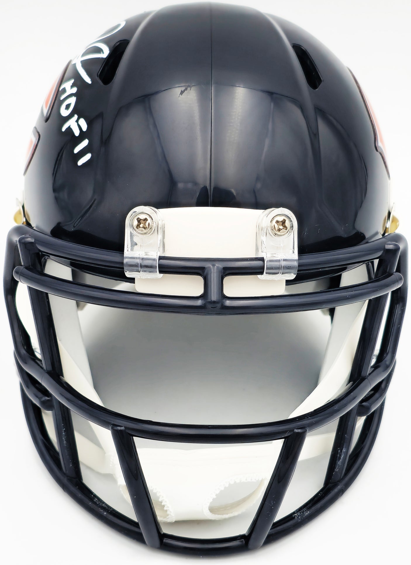 Richard Dent Autographed Chicago Bears Blue Speed Mini Helmet "HOF 11" Beckett BAS Witness Stock #230266