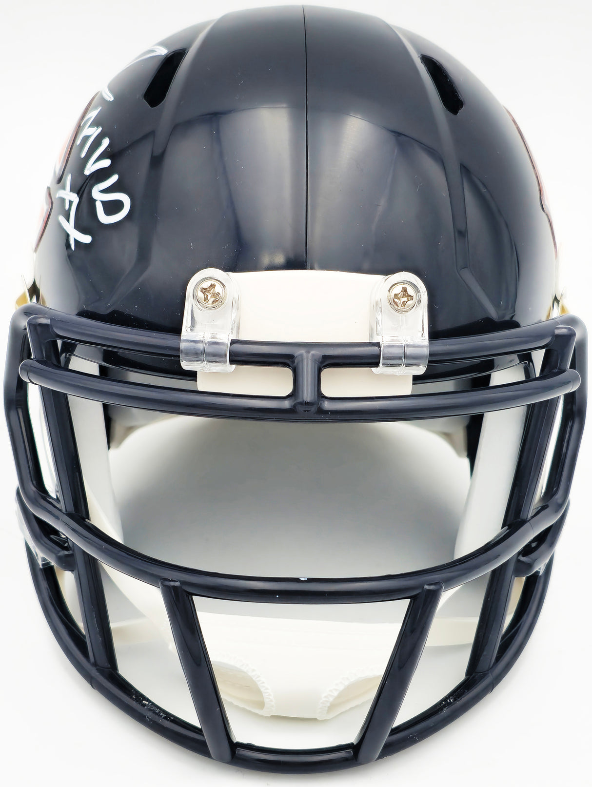 Richard Dent Autographed Chicago Bears Blue Speed Mini Helmet "MVP XX" Beckett BAS Witness Stock #230267
