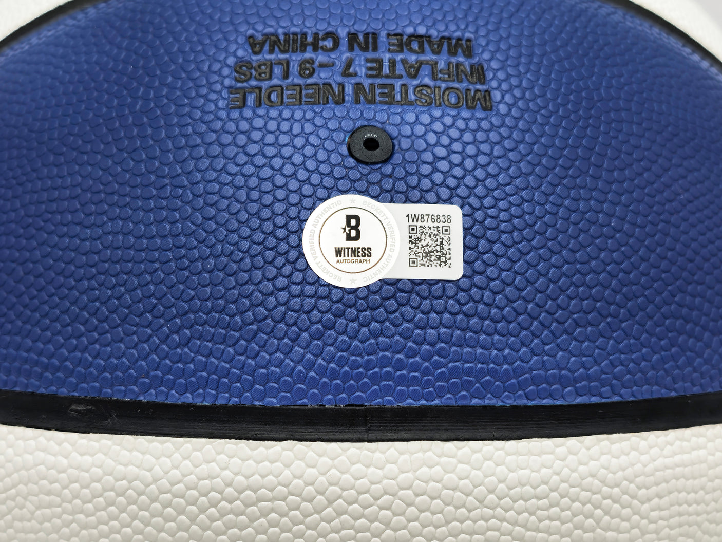 Julius "Dr. J" Erving Autographed Official ABA Logo Red, White & Blue Basketball New Jersey Nets "16x All Star" Beckett BAS Witness Stock #230290