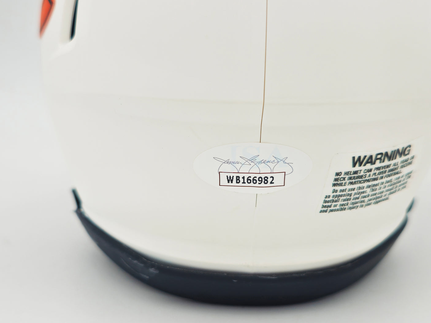 Montez Sweat Autographed Chicago Bears Lunar Eclipse White Speed Mini Helmet JSA Stock #232849