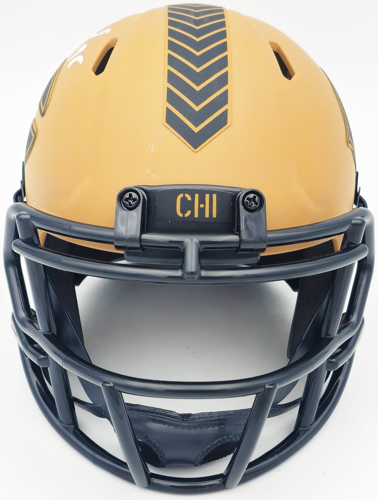 Montez Sweat Autographed Chicago Bears Camo Brown Salute to Service Speed Mini Helmet JSA Stock #232851