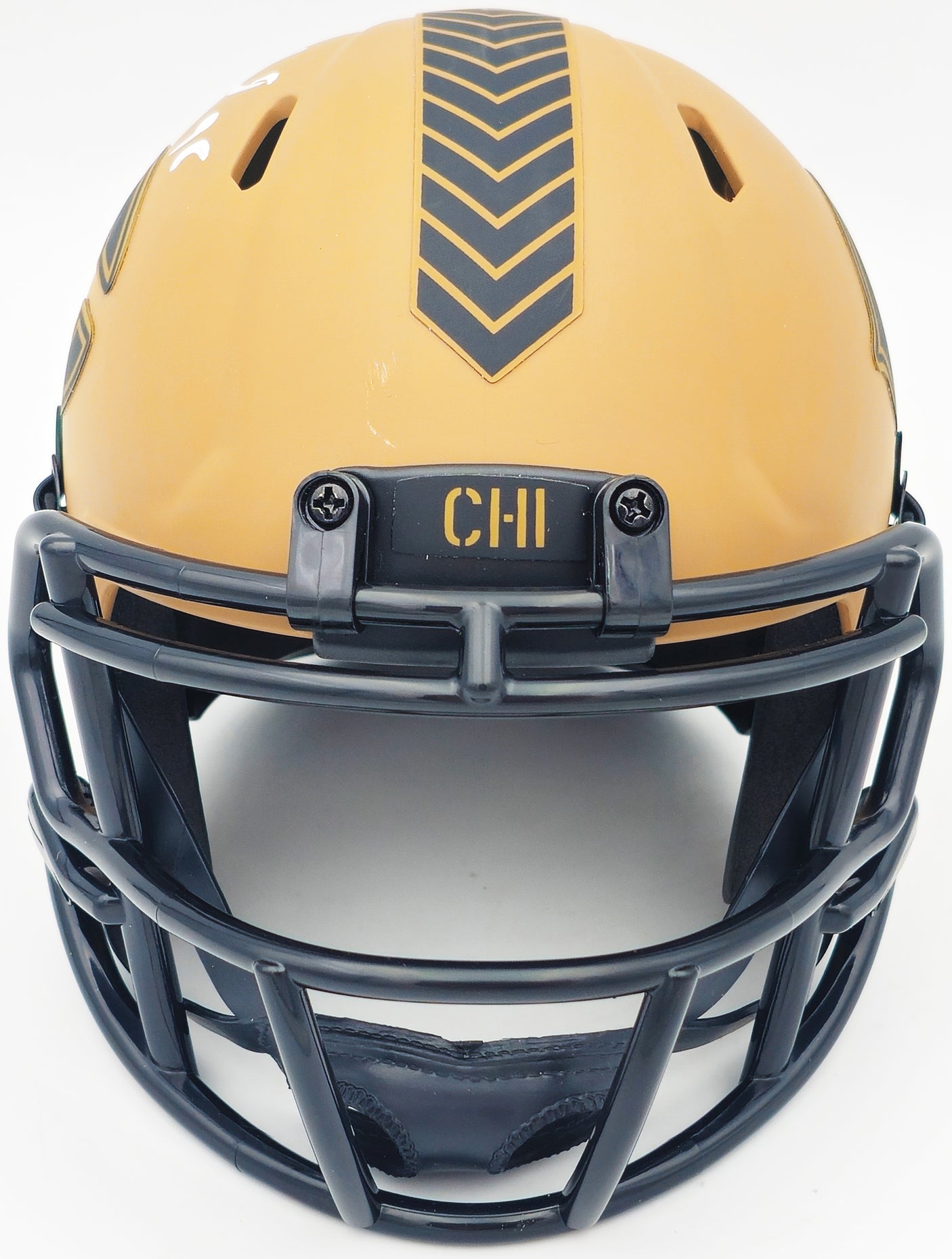 Montez Sweat Autographed Chicago Bears Camo Brown Salute to Service Speed Mini Helmet JSA Stock #232851