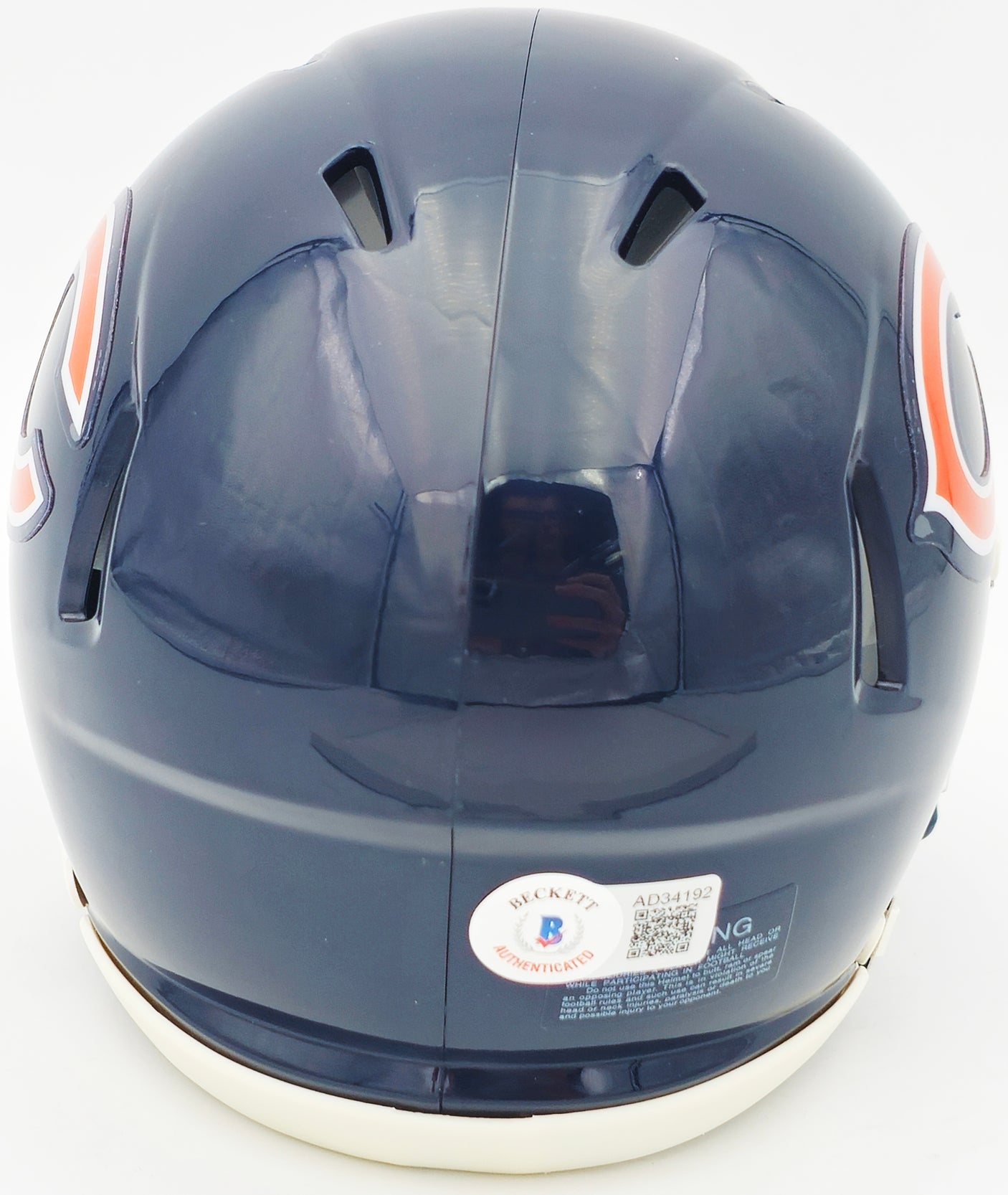 Chevy Chase Autographed Chicago Bears Blue Speed Mini Helmet Christmas Vacation Logo Beckett BAS Witness Stock #232843