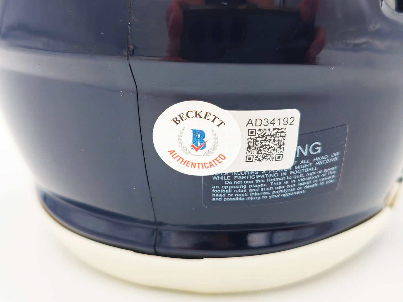 Chevy Chase Autographed Chicago Bears Blue Speed Mini Helmet Christmas Vacation Logo Beckett BAS Witness Stock #232843