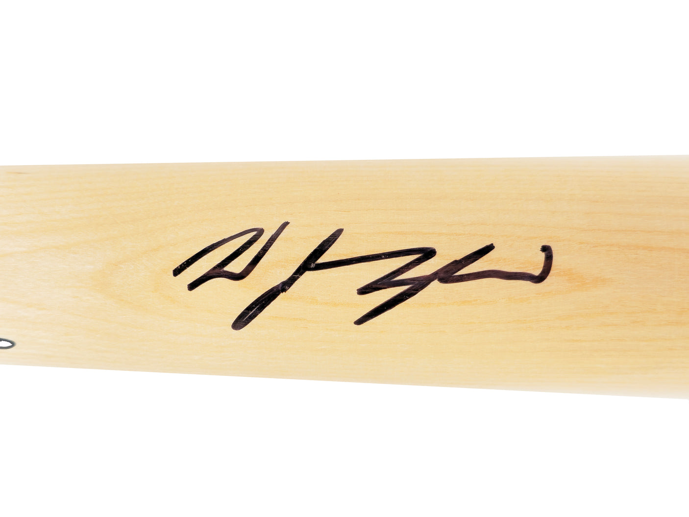 Wyatt Langford Autographed Blonde Rawlings Adirondack Pro Baseball Bat Texas Rangers Fanatics and MLB Holo Stock #232810