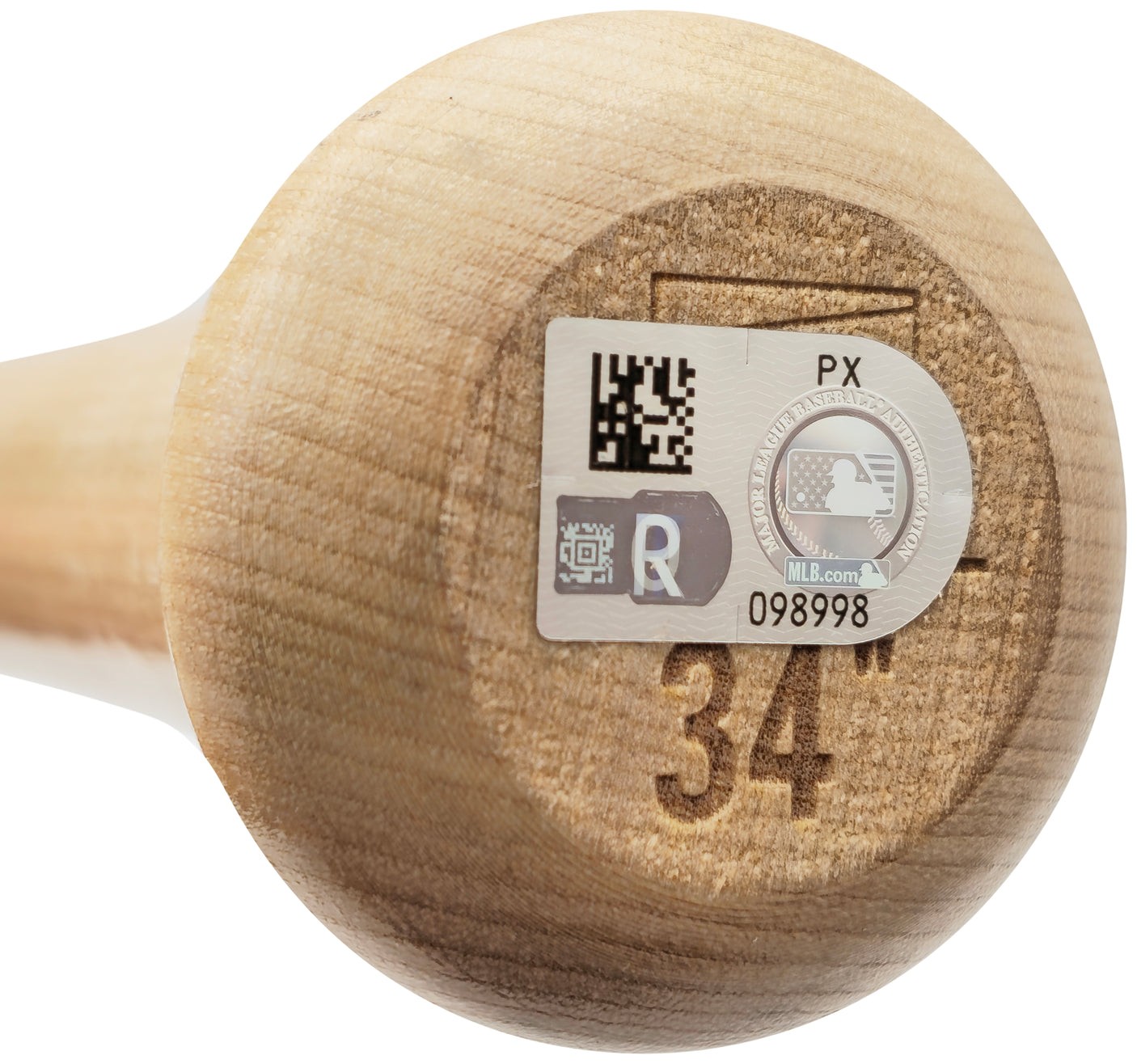 Wyatt Langford Autographed Blonde Rawlings Adirondack Pro Baseball Bat Texas Rangers Fanatics and MLB Holo Stock #232810