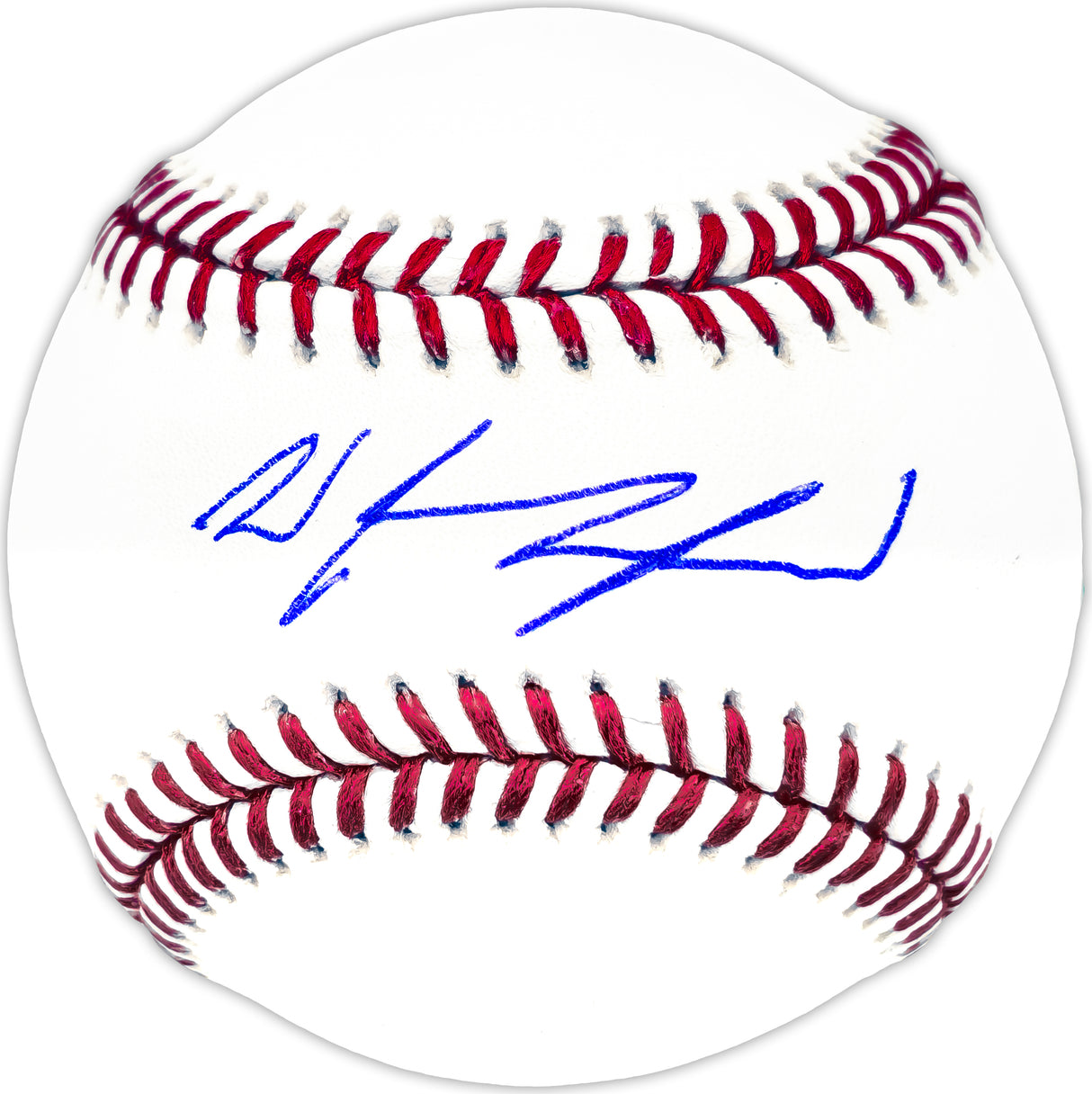 Wyatt Langford Autographed Official MLB Baseball Texas Rangers Fanatics and MLB Holo Stock #232808