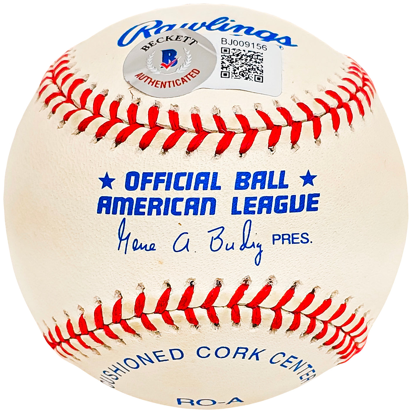 John Marzano Autographed Official AL Baseball Boston Red Sox, Seattle Mariners Beckett BAS #BJ009156