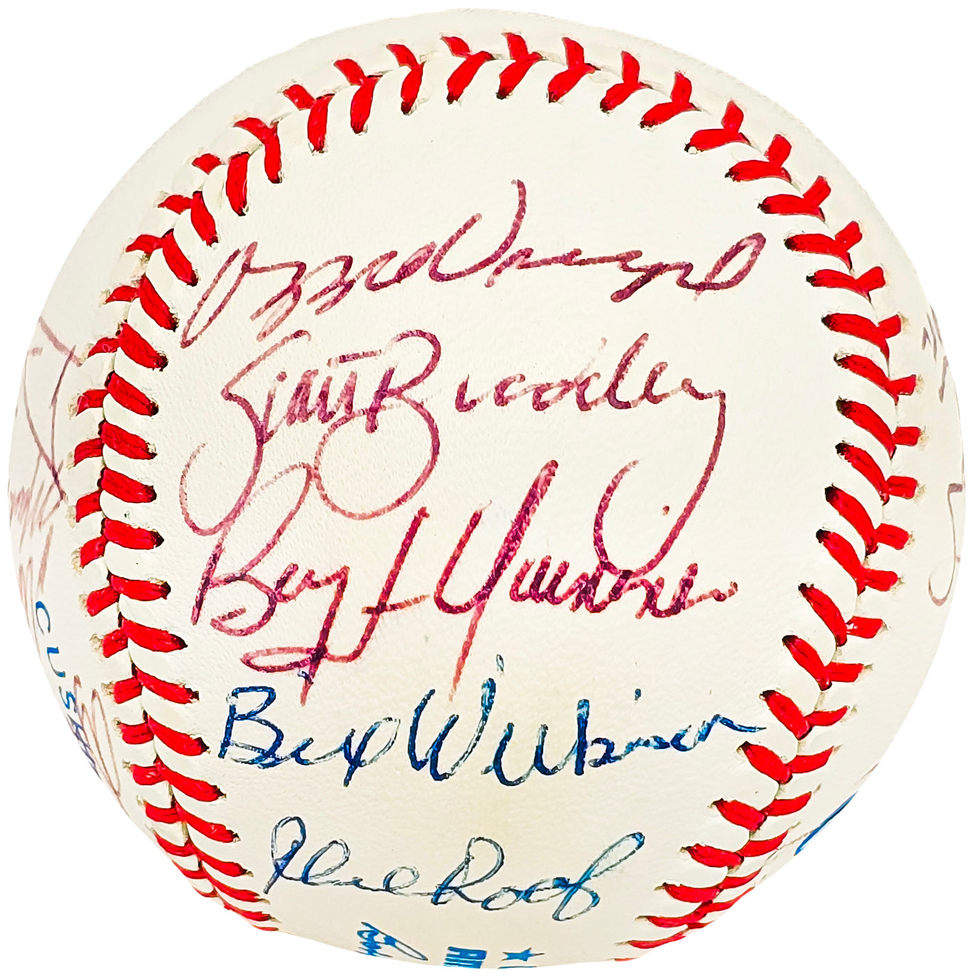 1987 Seattle Mariners Team Signed Autographed Official AL Baseball With 19 Signatures SKU #220705