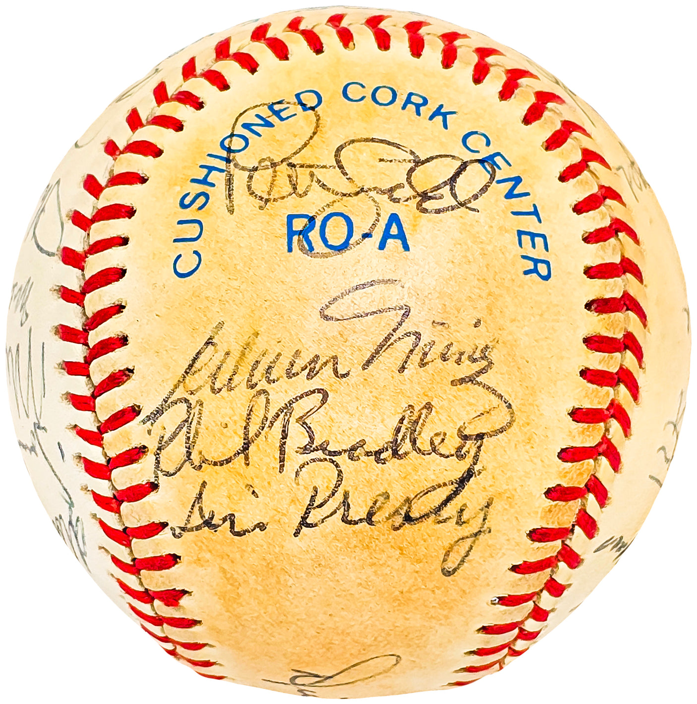 1986 Seattle Mariners Team Signed Autographed Official AL Baseball With 23 Signatures SKU #218500