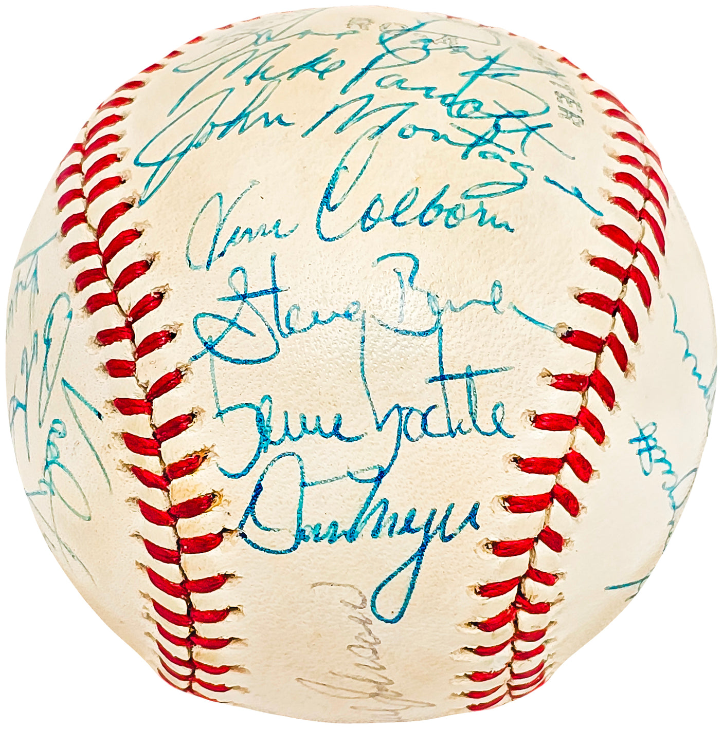 1979 Seattle Mariners Team Signed Autographed Official MacPhail AL Baseball With 27 Signatures SKU #218506