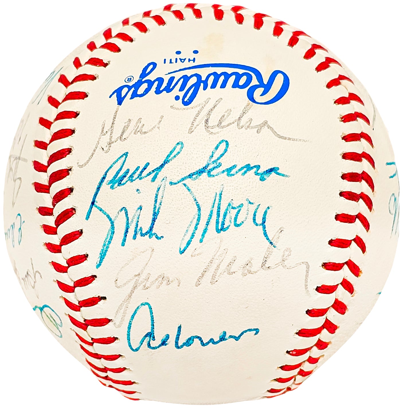 1983 Seattle Mariners Team Signed Autographed Official AL Baseball With 22 Signatures SKU #218508