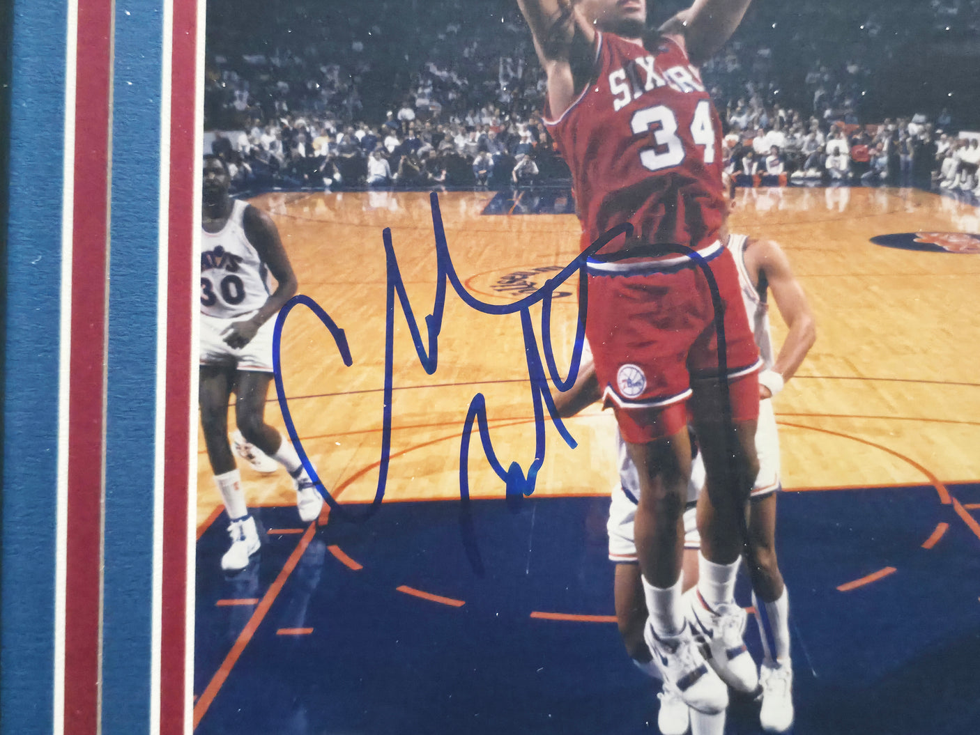 Charles Barkley Autographed Framed 8x10 Photo Philadelphia 76ers PSA/DNA #G88287