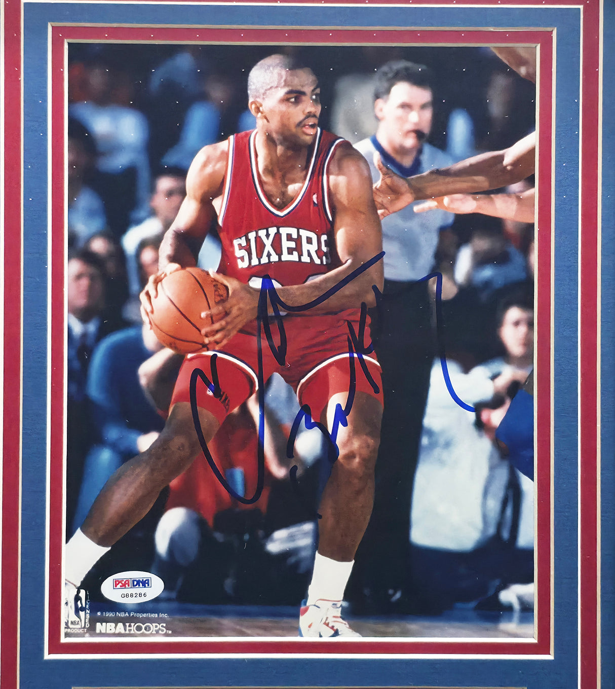 Charles Barkley Autographed Framed 8x10 Photo Philadelphia 76ers PSA/DNA #G88286