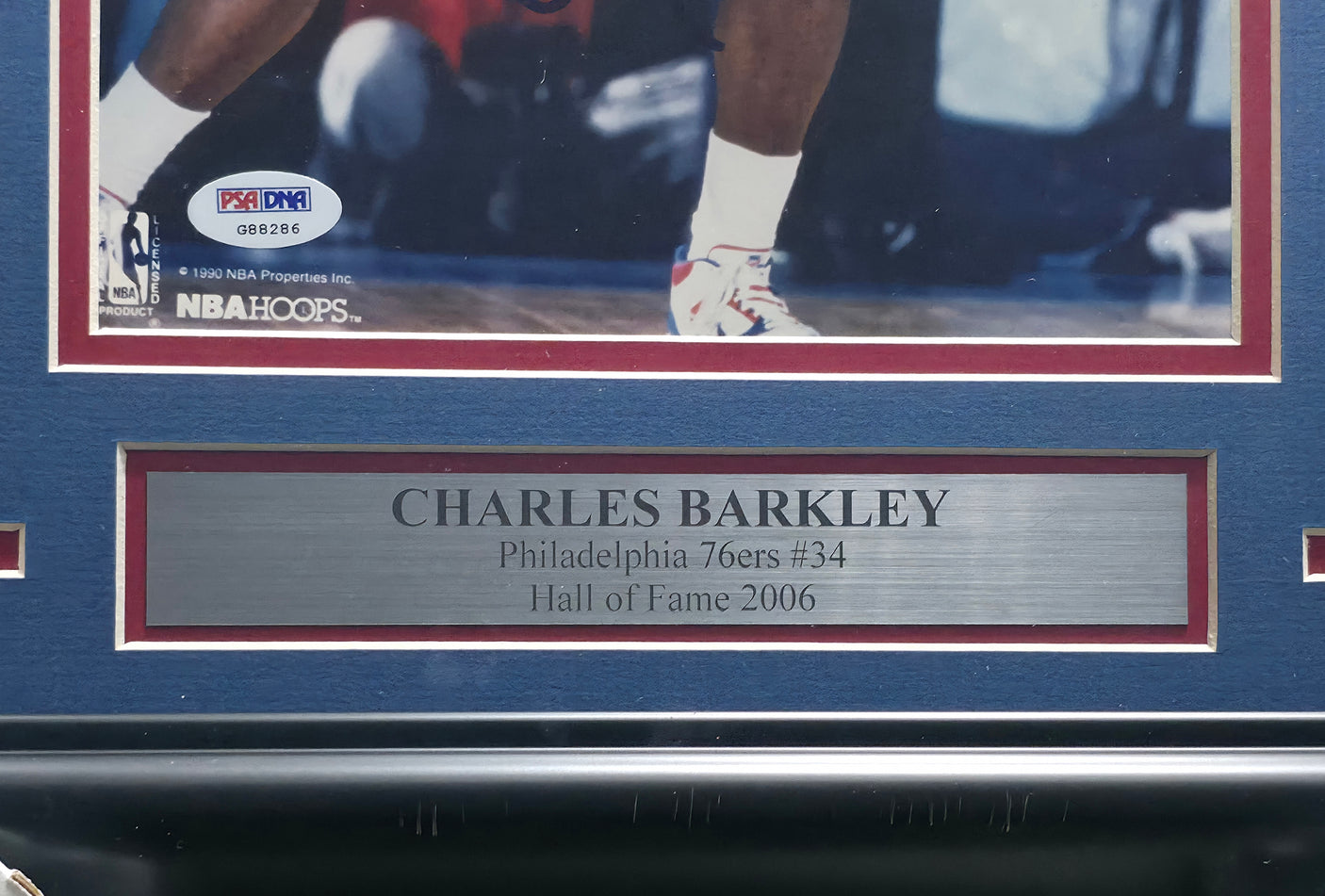 Charles Barkley Autographed Framed 8x10 Photo Philadelphia 76ers PSA/DNA #G88286