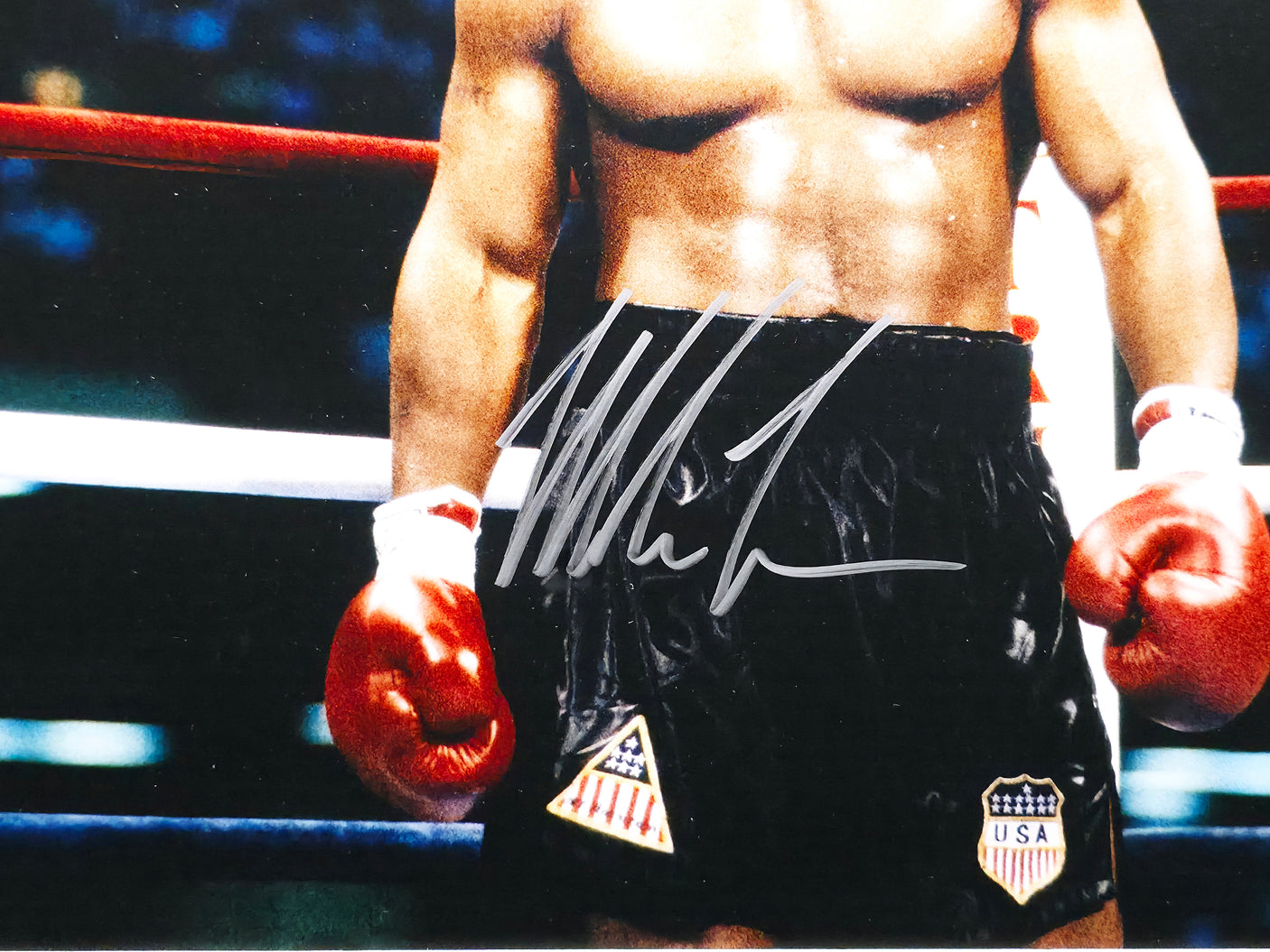 Mike Tyson Autographed Framed 16x20 Photo (Damaged) Beckett BAS QR #BM18522