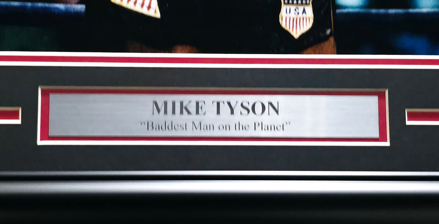 Mike Tyson Autographed Framed 16x20 Photo (Damaged) Beckett BAS QR #BM18522