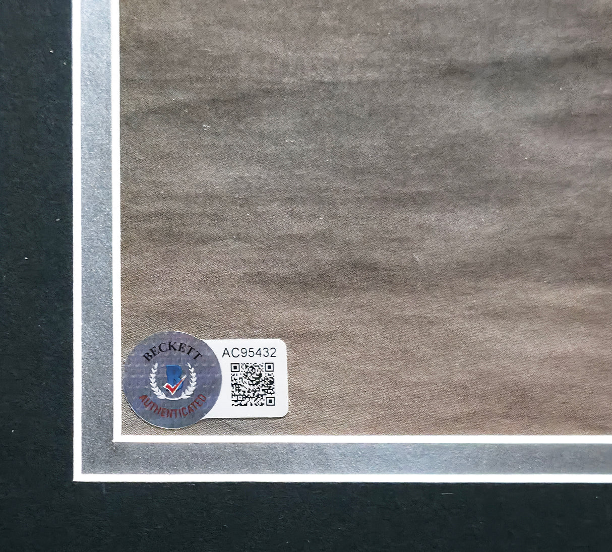 Eric Clapton Autographed Framed 10x12 Photo Beckett BAS #AC95432