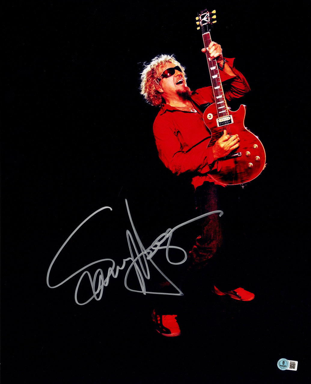 Sammy Hagar Autographed 16x20 Photo (Scratch) Beckett BAS QR #BS30367
