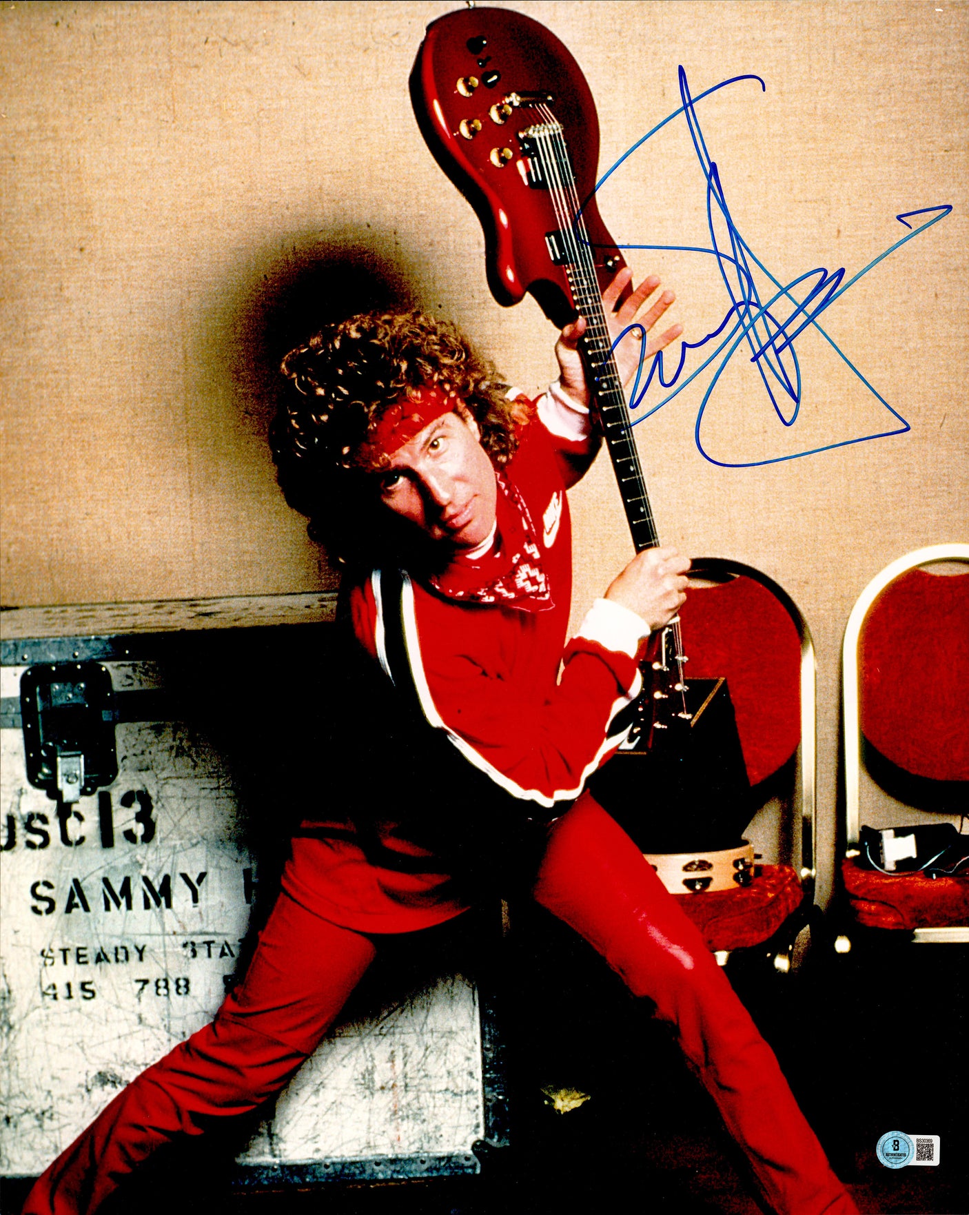 Sammy Hagar Autographed 16x20 Photo Beckett BAS QR #BS30369