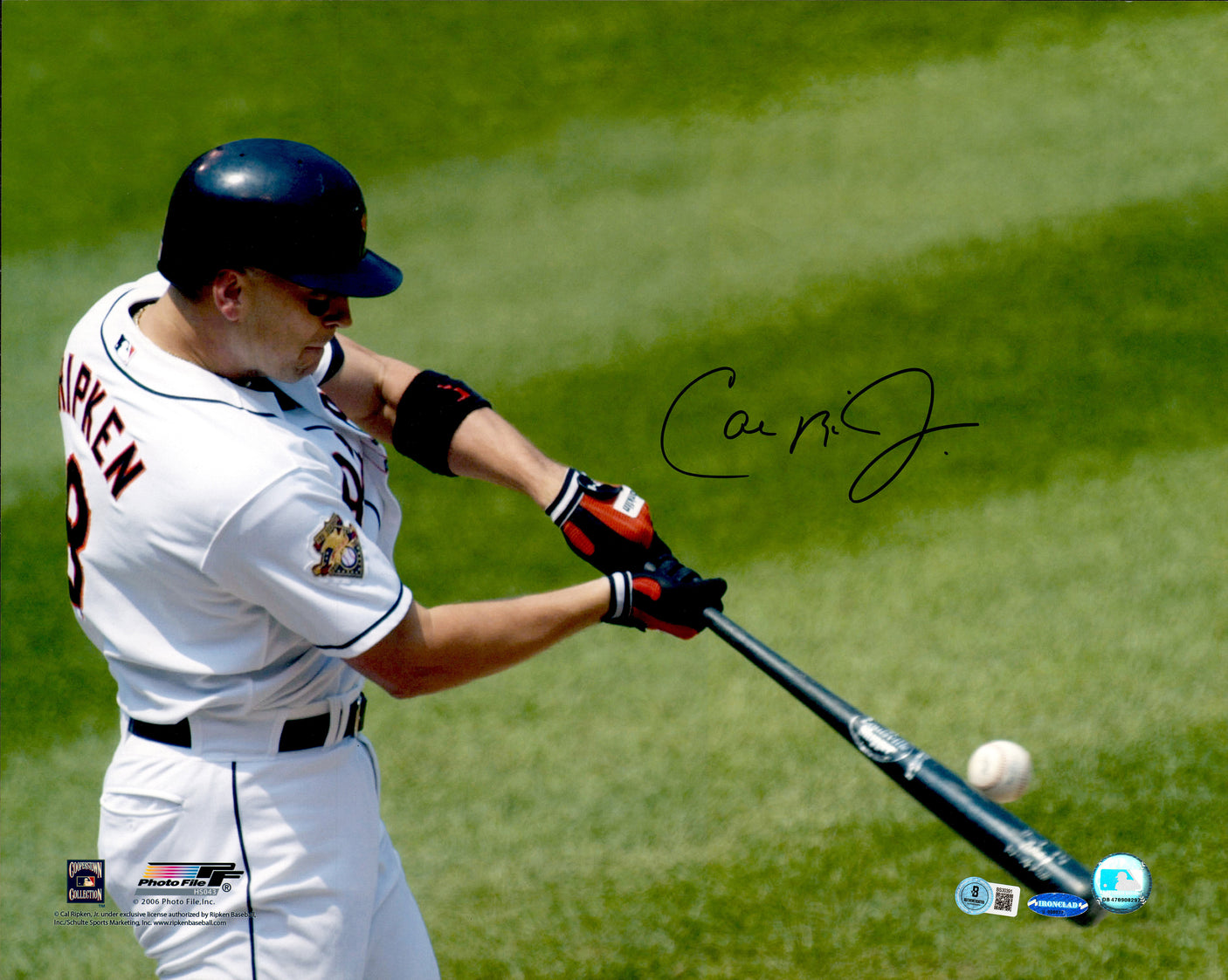 Cal Ripken Jr. Autographed 16x20 Photo Baltimore Orioles Beckett BAS QR #BS30391