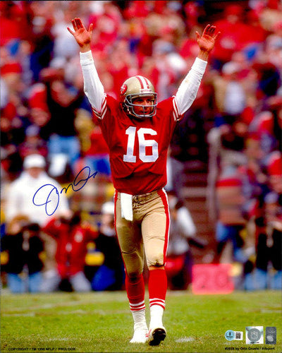 Joe Montana Autographed 16x20 Photo San Francisco 49ers Beckett BAS QR #BS30383